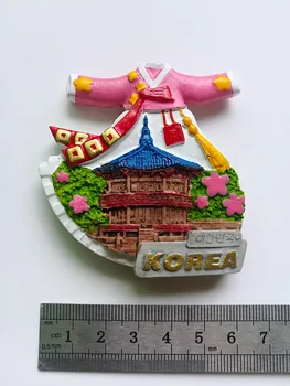 Korea Tourist Suveniirid 3D hanbok Vaik Külmkapi Magnet külmkapi magnet suveniiri