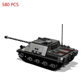 Kuum lepining sõjalise WW2 technic saksa Armee Gepard Tank Destroyer sõidukite sõja relvad ehitusplokid mudel tellised mänguasjad kingitus