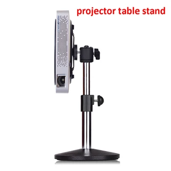 Kõrgus reguleeritav alumiiniumist väike mini projektor desk mount tabel bracket omanik seista