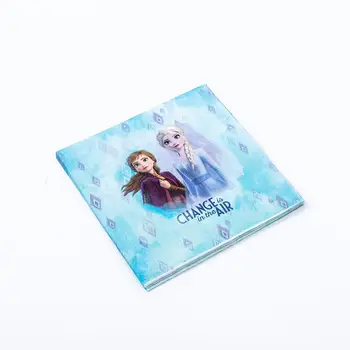 Külmutatud Pool Tassi Plaat Toruga Salvrätiku Lipu Ühekordsed Nõud Komplekt Disney Elsa Frozen2 Teema Sünnipäeva Asjade Baby Shower