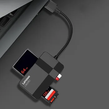 Lenovo D302/D303 USB 3.0 Digitaalse Kaardi Lugeja, 4 in 1 Multifunktsionaalne TF, MS, CF SD Secure Mälukaardi Lugeja ARVUTI Sülearvuti