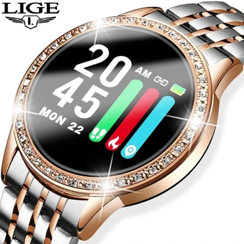 LIGE Uus Smart Watch Naiste Veekindel IP67 Südame Löögisageduse, vererõhu Monitor Bluetooth Android, IOS Fitness Tracker Smartwatch