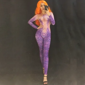 Lilla 3D-Printimine Madu Naiste Kombekas Ööklubi Dj Kostüüm Tantsija Bodysuit Etapp Kanda Costome Tulemuslikkuse Pool Tähistada