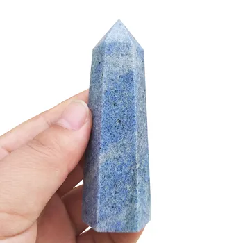 Looduslik Haruldane Sinine Aventurine punkti tervendav crystal kivi obelisk kodu kaunistamiseks