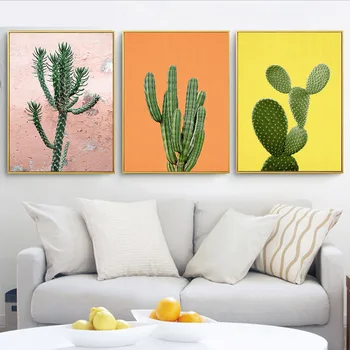 Lõuna-Lääne Plakat Värvikas Cactus Lõuend Art HD Maali Seina Pildid elutuba Fashion Home Decor Plakatid ja Pildid