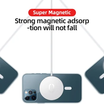 Magnectic Case For iPhone 12 Pro Max 12 mini Puhul Magsafe Traadita Laadimise Põrutuskindel Täieliku Kaitse PC+TPU Juhul Joyroom