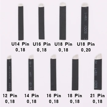 Microblading Nõelad LAMINA MIKRO-12 flex Tera 0.16 mm Nano vardale Tebori Microblading Käsitsi Tätoveering Pen 3D Tikandid huule