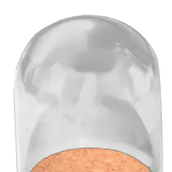 Mini Selge Klaas vitriin Käsitöö Poolkera Katavad Puidust Kork Aluse Purgi Laua Kaunistamiseks Kingitus Paketi 60*80cm