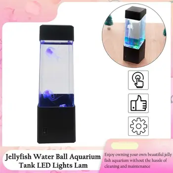 Mood Meduusid Vees Palli Aquarium Tank LED Lamp Lõõgastuda Öö Värvi Muuta Meeleolu Valguse Kodu Kaunistamiseks Lamp