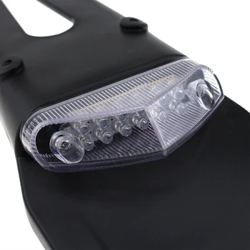 Mootorratta Tagumine Poritiib numbrimärk Bracket Omanikule 12V LED Taillight Piduri Lambi Universal jaoks Enduro Off-Road Bike