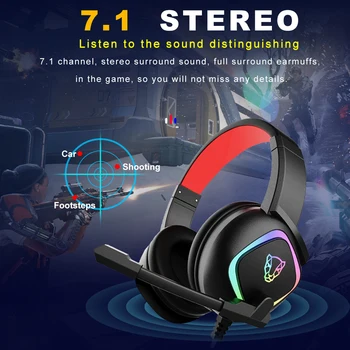 Motospeed G750 Kõrvaklappide Isikupärastada 7.1 RGB Lihtsalt USB Wired Gaming Headset PC PS4 Gaming Kõrvaklapid Mugav