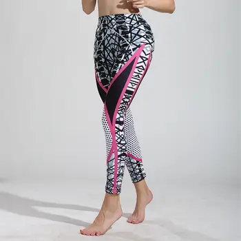 Naised, Kiire Kuiva-Sport Fitness Leggins Geomeetriline Trükitud Spordi Püksid Jooga Püksid, Säärised Slim Püksid Püksid Naistele