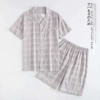 Naiste Puuvillane Lühikeste Varrukatega Daamid Pajama Komplekti Püksid Cute Cartoon Sleepwear Jaapani Lihtne Lühike Pidžaamad Naiste Homewear