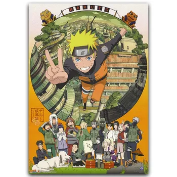 Naruto Shippuden Anime Mäng Poster Art Silk Riie Trükkida 30x45cm 60x90cm Big Wall Pilt Tuba Decor