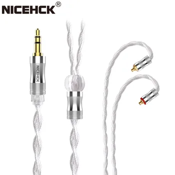 NiceHCK WhiteCrane Uuendada Kaabel 4 Core hõbetatud Furukawa Vask Litz Kaabli 3,5 mm/2,5 mm/4.4 mm MMCX/0.78 2Pin jaoks NX7 MK3
