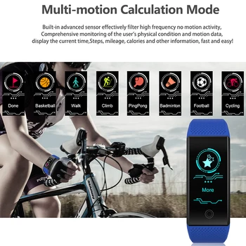 Nutikas käevõru IP67, veekindel smartwatch herz rate monitor mehrere sport fitness modell jälitaja mann frauen tragbar smart Bänd