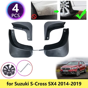 Näiteks Suzuki SX4 S-Cross~2019 Porilauad Mudflap Fender Muda Klapid Splash Valvurid Tarvikud Maruti SX-4 SX 4 S Cross SCross