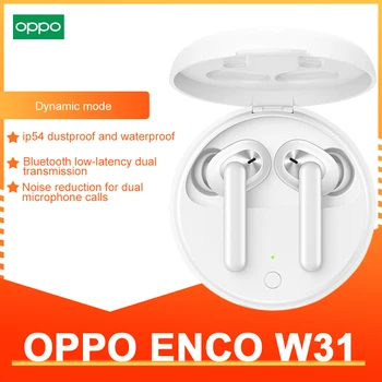 OPPO Enco W31 Originaal tws Kõrvaklapid Bluetooth Madal latentsus Traadita IP54 Veekindel Müra Vähendamise Apple Huawei OPPO