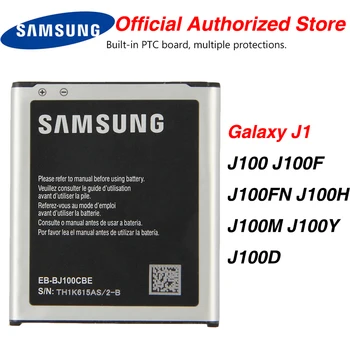 Originaal Samsung EB-BJ100BBE Aku Samsung Galaxy J1 j100 J100F /D J100H J100FN J100M EB-BJ100CBE NFC 1850mAh