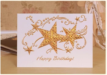 Palju õnne sünnipäevaks õnnitluskaart paber glitter äri sünnipäeva kaardid pool invitationi kaardid hulgimüük