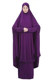Palve Rõivas Kleit Moslemi Naised, Kahe-Osaline Komplekt Abaya Jilbab Hijab Kaua, Khimar Riided Ramadan Seelik Abayas Islami Riided Niqab