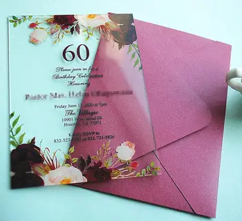 Parimate Müüa Elegantne Burgundia 10TK Kutse-Kaardi Pulmad Decor Akrüül Pruut Peigmees Abielu Kutsed