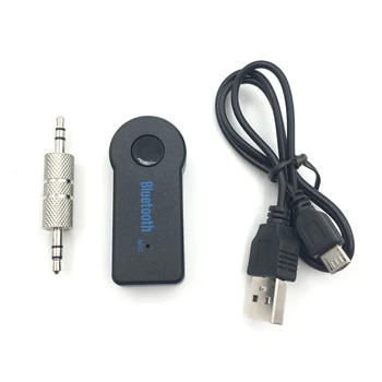 Pcmos 3,5 mm Traadita Handfree Bluetooth-Vastuvõtja, Saatja, Adapter Pistikuga Auto Muusika, Audio Aux A2dp sisustuselemendid Clip