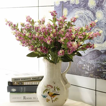 Plastikust silk flower romantiline provence ' i kunstlikku lille salvei, lavendel dekoratiivne lill pulm lilled võltsitud flores kimp
