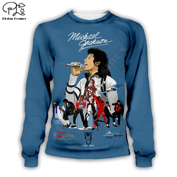 PLstar Kosmos Michael Jackson 3D Trükitud Topp/Pusa/Jope/Mens Naiste hip-hop rõivad Tilk laevandus