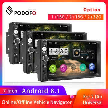 Podofo 2din autoraadio 7010B Android Mms MP5 Mängija GPS Navi Bluetooth-WIFI-USB-Eest VW Nissian Toyota, Kia Stereo Vastuvõtja