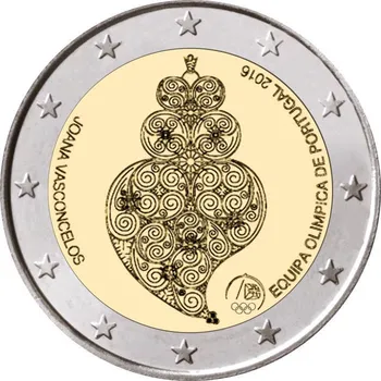 Portugal 2016 2 Euro Kahest Metallist Ühendusdetailide Mälestusmünte Reaalne Originaal Mündid Tõsi, Euro Kogumine Unc