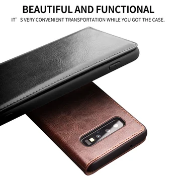 QIALINO Mood Ehtne Nahk Kate Samsung Galaxy Märkus 9 10 Luksus Üliõhukesed Kaardi Pesa puhul S8 S9 S10 s20 ultra Plus