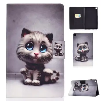 Red Fox Panda Pariisi Torni Kass Valge Öökull Prindib Kate Samsung Galaxy Tab A7 10.4 2020 T500 T505 Card Slots Seista Juhul