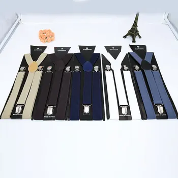 Reguleeritav Elastne Täiskasvanud Suspender Rihmad Y Kuju Clip-Meeste Traksid 3 Clip Püksid, Traksid Naiste Vöö Rihmad