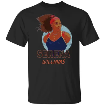Serena Williams Tenniser Must Lahe Kingitus Ideid Valge T-Särk Meestele, Naistele S-3Xl Pidulik Tee Särk