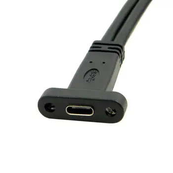 Single Port USB 3.1 C-Tüüpi USB-C Emane USB 3.0 Emaplaat 19pin Päise Kaabel 40cm