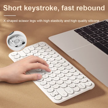 Slient Juhtmeta Klaviatuur, Hiir Combo, Macbook Pro Jaoks Portable-Gaming Keyboard Mouse Set For PC Gamer Sülearvuti Klaviatuuri