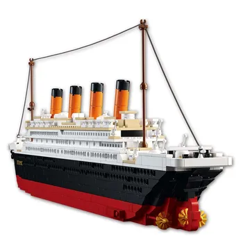 SLUBAN Titanic B0577 reisilaev 3D Mudel 1021Pcs ehitusplokid Laste Hariduslik Mänguasi Kingitus