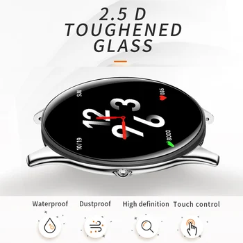 SN58 Karastatud Klaasist Ekraan Terasest Rihm Smart Watch IP68 Veekindel -, vererõhu -, Südame Löögisageduse Monitor Kõigi Telefon Android, IOS