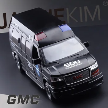 Suur Simulatsioon Peen Diecasts & Mänguasi Sõidukid: ShengHui Car Styling GMC MPV 1:32 Sulam, MAASTUR Auto Mudel, Heli ja Valgus
