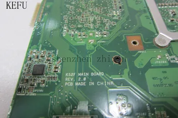 Sülearvuti emaplaadi ASUS K52F X52F A52F P52F REV:2.2 HM55 PGA989 DDR3 emaplaadi töötab