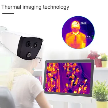 Tasuta Kohaletoimetamine Termilise Kaamera näotuvastus IP-Imager Kaamera 1080P thermal imaging kaamera Termilise Kaamera temperatuur detektiiv