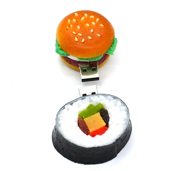 Tasuta kohaletoimetamine U Disk pen drive hamburger 4GB/8GB/16GB/32GB usb-välkmälu (flash memory stick pendrive