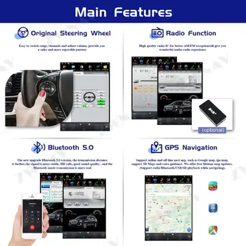 Tesla Stiilis Android Auto Multimeedia Mängija Dodge RAM 1500 2500 3500 2016 2017 2018 GPS-Raadio Audio stereo juhtseade