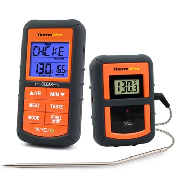 ThermoPro TP-07 100M Vahemikus Traadita Toidu Termomeeter Remote BBQ, Suitsetaja, Grill, Ahju -, Liha Termomeeter, Taimer