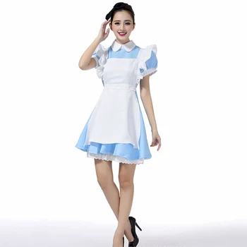 Top Müüa Alice In Wonderland Cosplay Kostüüm Lolita Kleit Neiu Põlle Kleit Fantasia Karneval Halloween Kostüümid Naistele