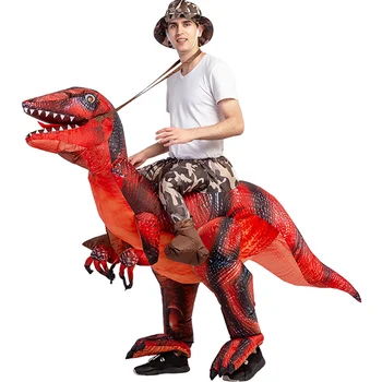 Täiskasvanud Täispuhutav Kostüüm Dinosaurus Kostüümid T-REX Kostüüm Halloween Maskott Loomade Cosplay Kostüüm Meeste Dino Anime Multikas