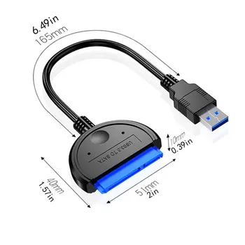 USB-3.1 C-Tüüpi SATA Kaabel Converter Mees 2,5