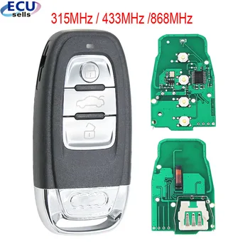Uus 3 Nuppu Smart Remote Key 315MHZ/433MHZ/868MHZ 8T0 959 754C Audi Q5 A4L A5 A6 A7 A8 RS4 RS5 S4 S5