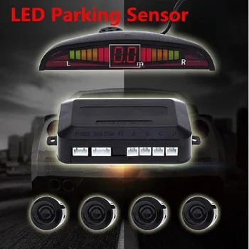 Uus Auto LED Parkimine Andur-Komplekt 4 Andurid 22mm Taustvalgustusega Ekraan Reverse Backup Radar Jälgib Süsteem